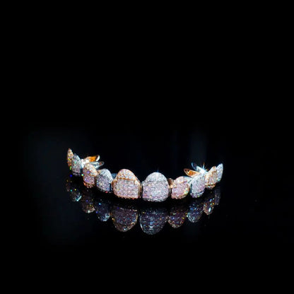 10 on 10 VVS Moissanite Diamond Grillz