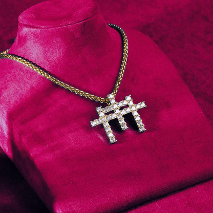 Three Cross Necklace 14K Gold