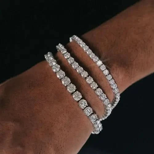 Moissanite Tennis Bracelet 14K Gold (ALL SIZES)